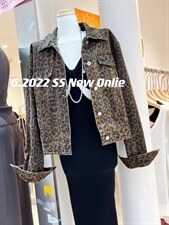 豹纹牛仔外套均码现货，其它，G