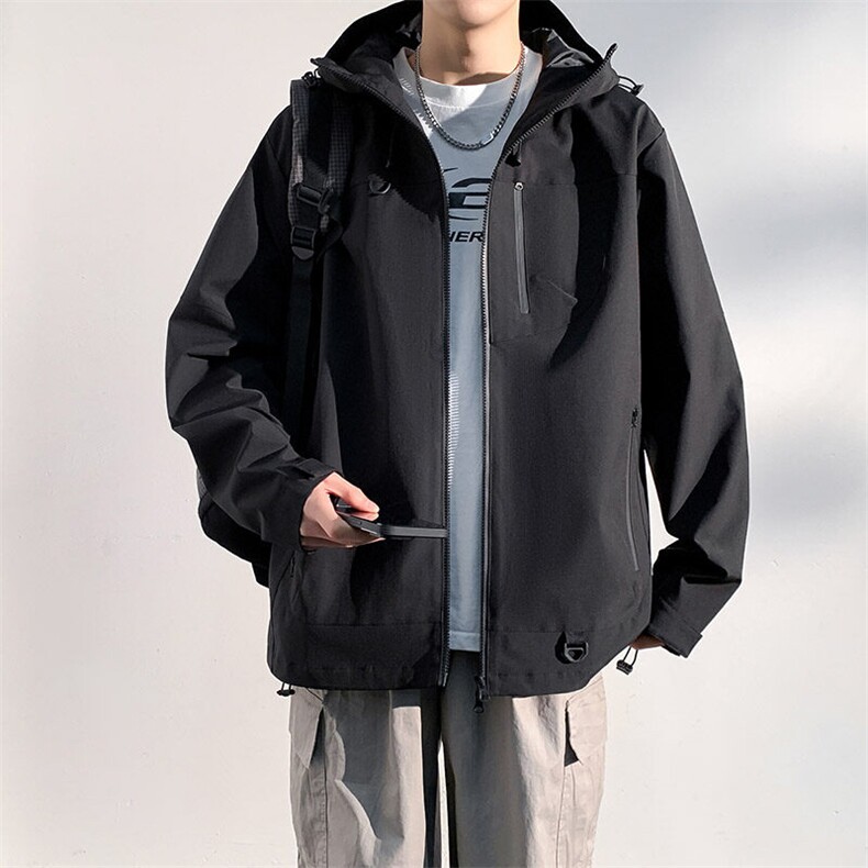新款男女高品质户外登山服青少年学生冲锋衣夹克外套JK6633-P79,男装夹克,电商B306