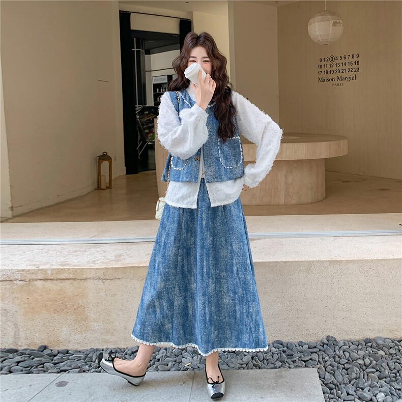 新款扎染新中式三件套套装1523-P185K278,女装套装/套裙,2C332