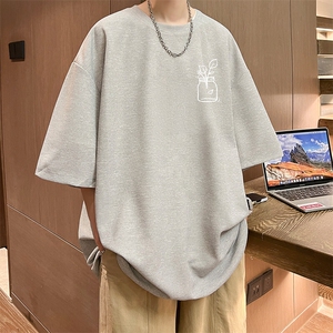 华夫格t恤男短袖男大码五分袖 大皂风 HT73430-P22图片