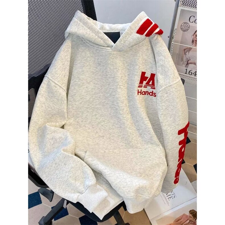 1506/QHK110/P46卫衣男连帽春秋宽松潮牌字母印花百搭外套,女装短外套,星座1506