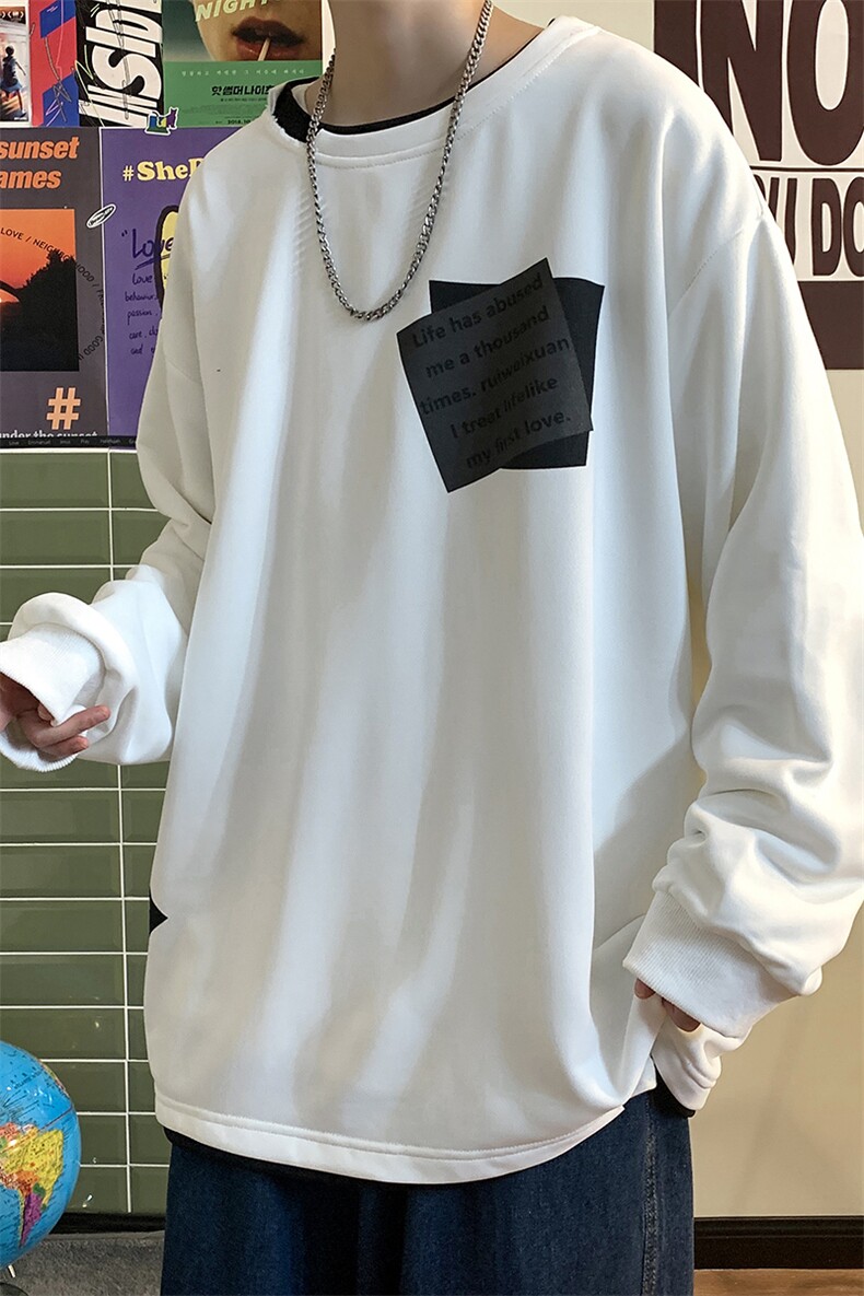 现货7XL-M港风卫衣男2023春季新款慵懒风胖子长袖加肥加大码控68图片