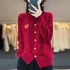 女士羊毛衫简约休闲舒适百搭羊毛开衫，女装羊毛衫，端硕羊绒