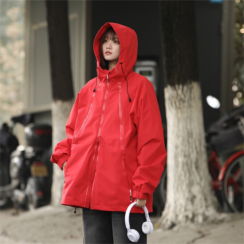 Cityboy情侣时尚连帽冲锋衣外套夹克团体班服,男装夹克,星座301D-5(原星座1415）