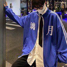 港风潮流时尚百搭宽松舒适潮牌休闲璃月夹克A061-XJK9045-P65限88图片