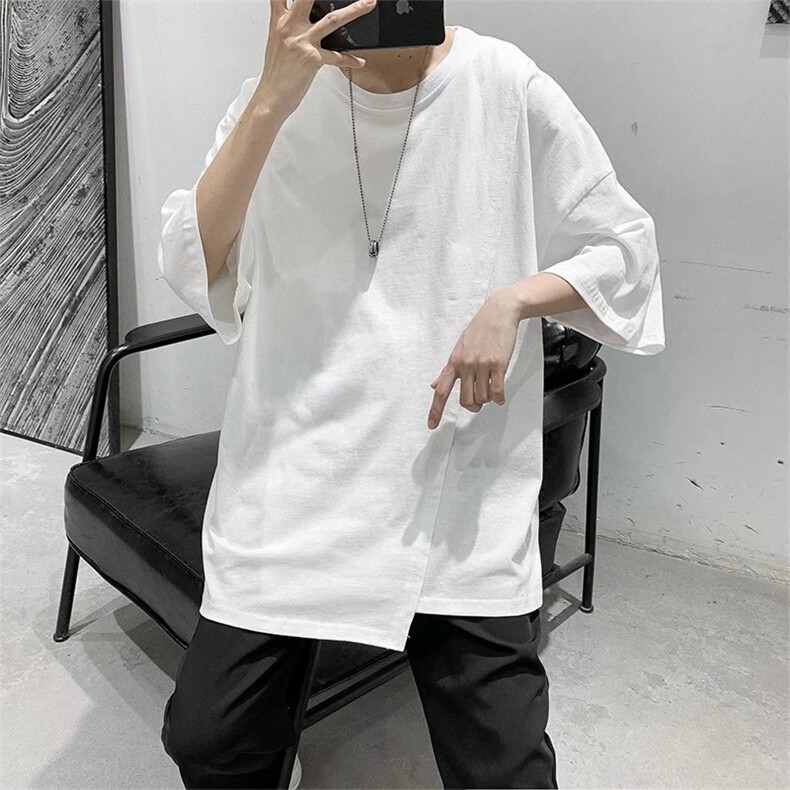 男圆领T恤宽松短袖T00101P26图片