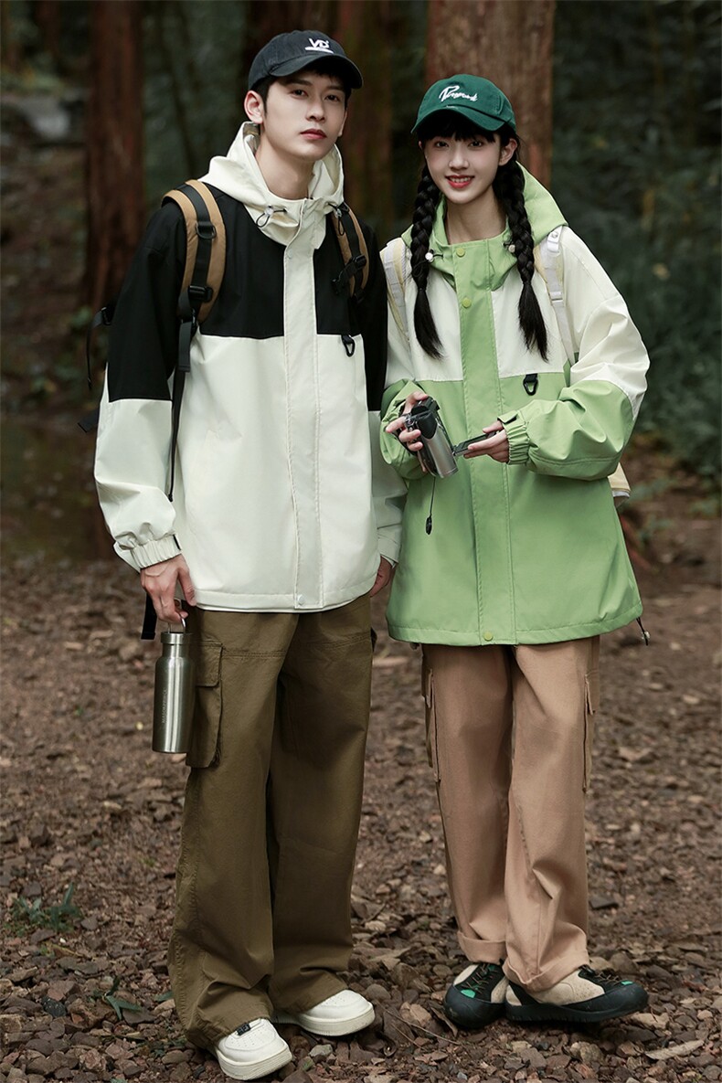 Cityboy情侣时尚连帽冲锋衣外套夹克团体班服,男装夹克,星座301D-5(原星座1415）