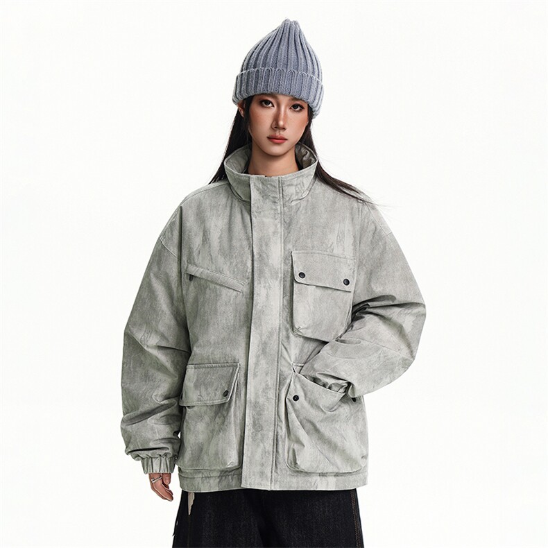 美式新款冬多口袋户外机能休闲棉衣外套A436-W995-P95138,男装棉衣,电商A436