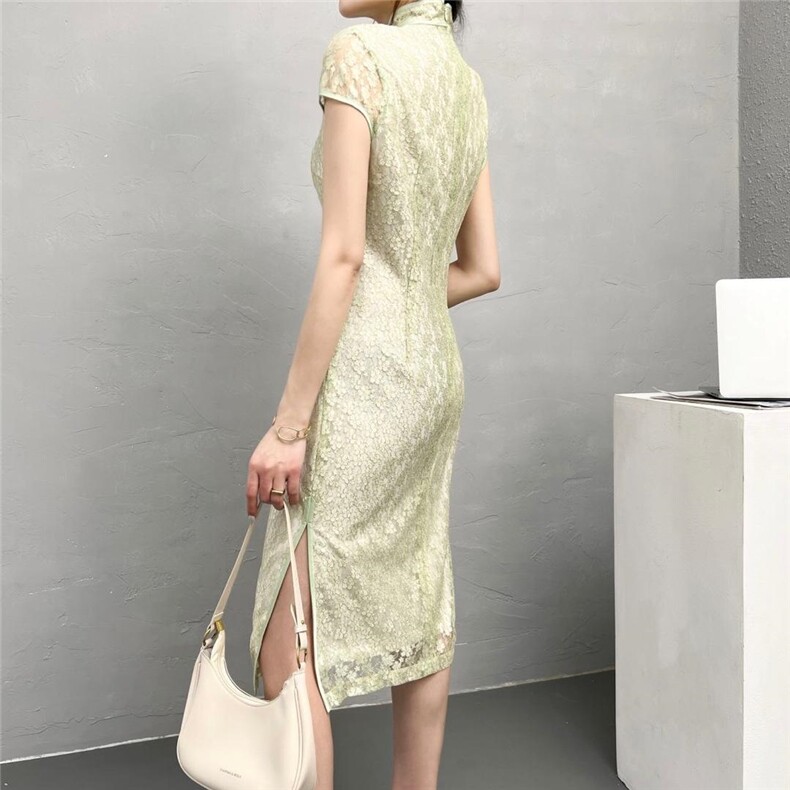 现货新款蕾丝旗袍连衣裙,女装汉服/婚纱/旗袍/礼服,序儿