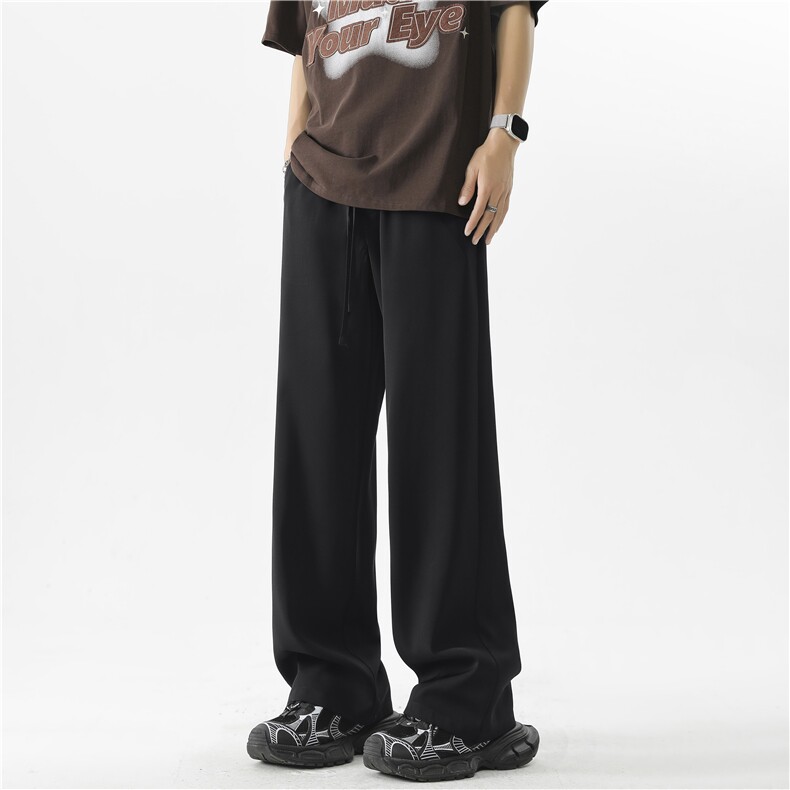 垂感休闲男夏季款高级感直筒西裤宽松阔腿长裤X1930-特批-42，男装西裤，星座718