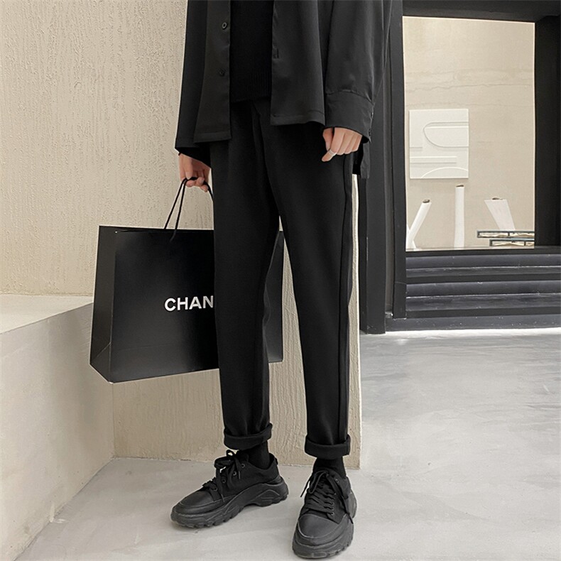 毛呢轻熟风秋冬季休闲裤韩版小脚修身显瘦男长裤5115/P68,男装休闲裤,星座1412-1