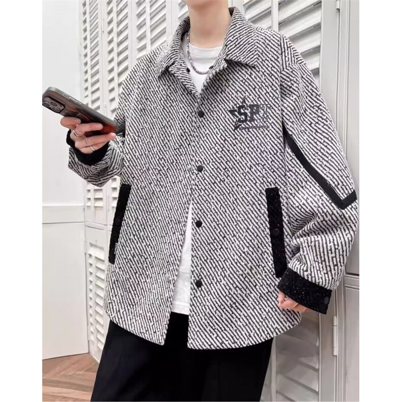 网络图现货新款男士连帽港风时尚潮流学生百搭宽松外套JW908-P78,女装短外套,星座715-7