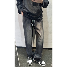 k1086-p55-控78S-3XL现货折皱宽松cleanfit牛仔裤，男装牛仔裤，星座116