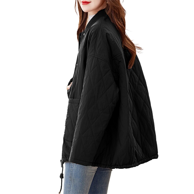 2024冬季新款时尚潮流女装棉服宽松显瘦保暖外套,女装棉衣/棉服,姿萝菲