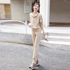休闲运动套装女春秋季新款2025韩版时尚显瘦减龄卫衣跑步服两件套，女装套装/套裙，奕薇雅