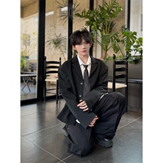 C316XZ50211P98夏秋新款修身短款外套西服显高西装黑色，男装西服，电商C316