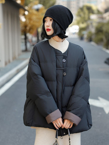现货现货现货韩版百搭90白鸭绒小围巾保暖羽绒服图片