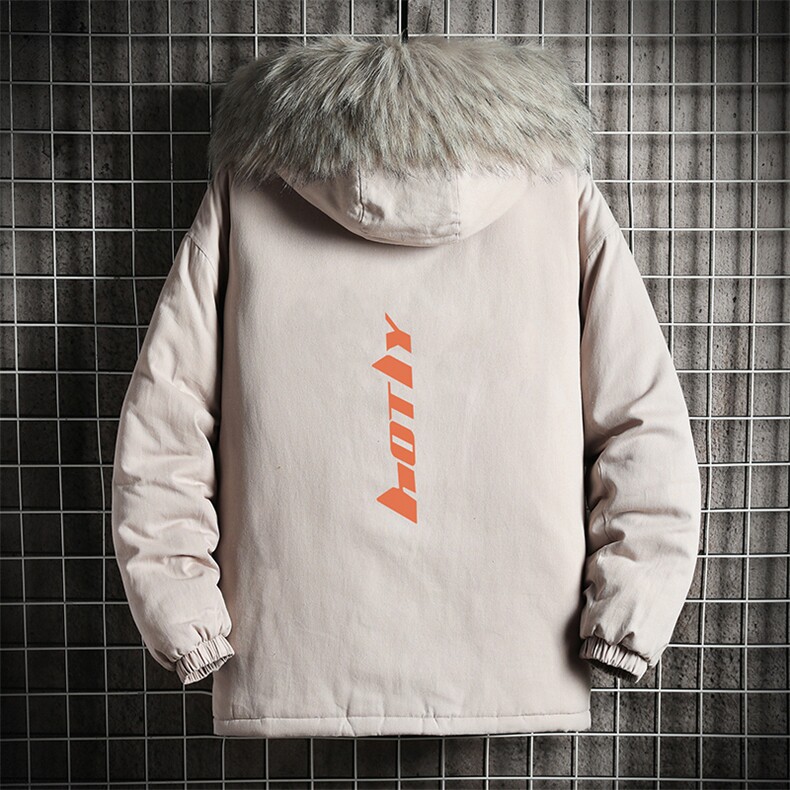 MM48006-P130冬季大毛领衣男士大码加厚袄男服网格挂拍,男装棉衣,电商A040A