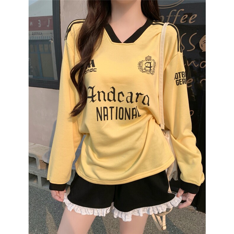 EE184-P552025秋冬韩版薄款套头卫衣运动三条杠长袖V领上衣女,男装卫衣,星座911-3