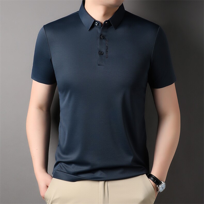 男士短袖T恤翻领夏季短袖Polo衫商务休闲男体恤衫LBP23263-P65,男装T恤,星座1105-3