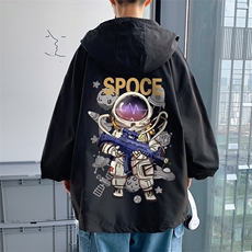 外套男2025春秋季港风ins潮宽松大码韩版潮流设计百搭运动棒球服，男装夹克，电商B371