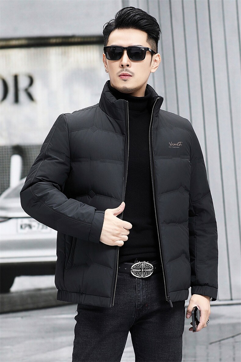 M6803-11钱塘2020-3冬季厚款时尚休闲简约中年男士羽绒服P183,男装羽绒服,钱塘207-3