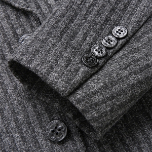 秋冬毛衣针织面料西 男西装开衫休闲西服 灰底M-4XL 1630图片