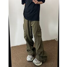 防水速干冲锋裤男褶皱感美式复古工装伞兵裤休闲裤网图GB4542-P38，男装工装外套，星座302B