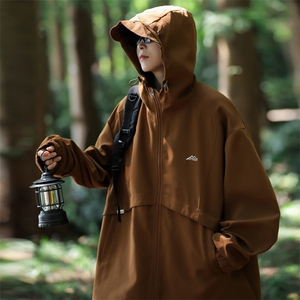 A867-P55 2024秋季日系户外机能风夹克新款潮牌工装连帽外套男图片