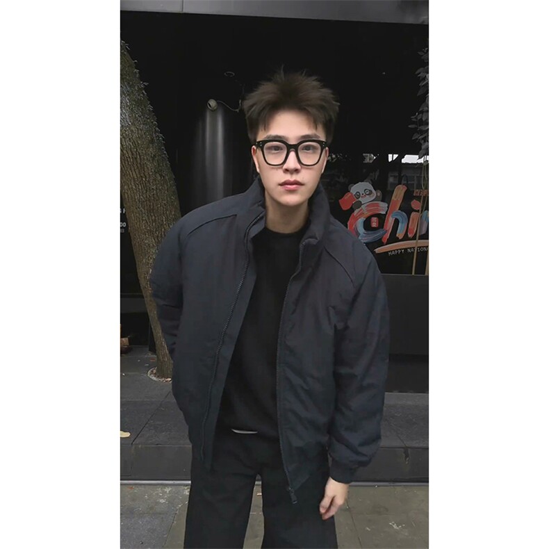 现货美式高街休闲夹克冬季三防立领纯色户外工装加厚棉服外套，男装夹克，电商A486