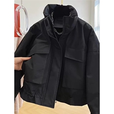 美拉德高级感冬季新款夹棉大口袋冲锋衣棉服立领宽松休闲短款外套，男装夹克，星座506A