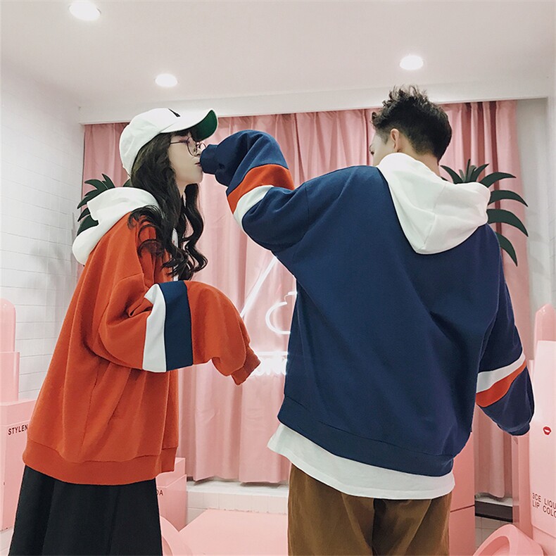 A003-HW001-P45男士宽松拼接袖卫衣港仔平铺,男装卫衣,电商A003