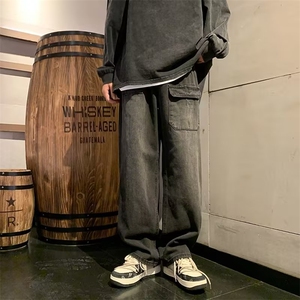 美式牛仔裤男春秋新款休闲直筒裤G5093P43图片