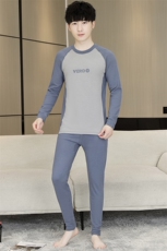 秋衣秋裤男士保暖内衣秋冬季薄款抗菌莱卡棉套装TZ3808-P50，男装棉衣，星座310B-3