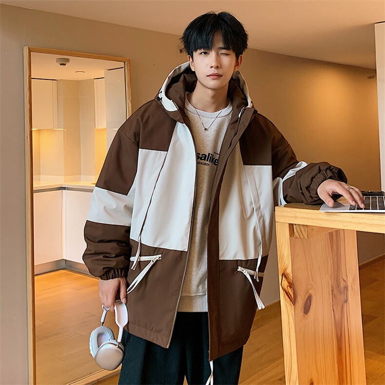 GENIOLAMODE棉服男2025新款冬季潮加厚保暖棉衣冲锋外套机能宽松,男装棉衣,星座1204-3