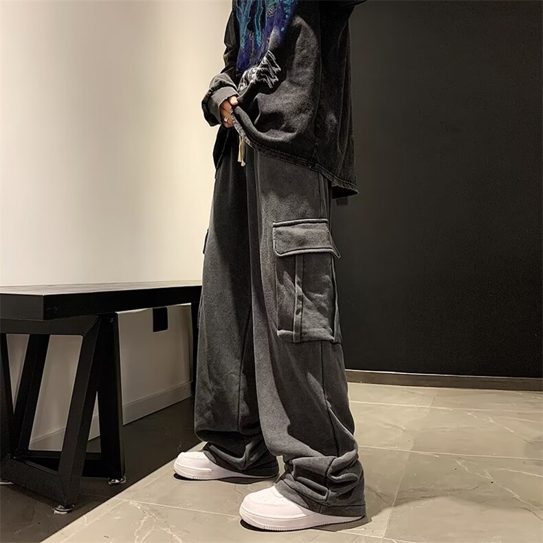 男秋季新款港风休闲裤棉水洗QK24P52,男装休闲裤,星座1116-2