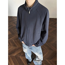 高品质春装新款老钱风美式高街解构立领棒球服飞行夹克休闲外套潮，男装夹克，电商A486