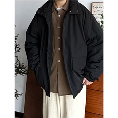 秋冬复古氛围感工装外套棉服宽松立领休闲夹克棉衣男TT2225P74，男装T恤，星座1013-5