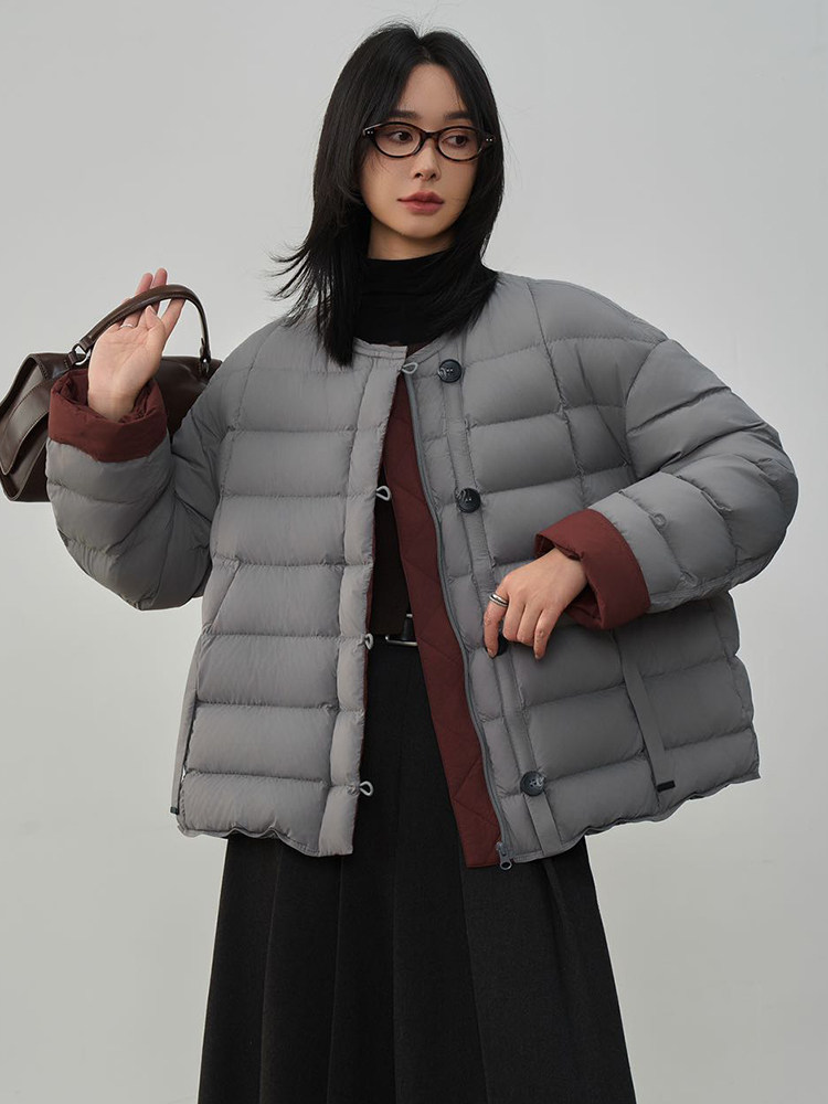现货2025年冬季新款90白鸭绒休闲羽绒服女,女装羽绒服,阳光伊恋