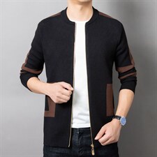 秋冬男装棒球服上衣针织夹克外套男时尚开衫  81-8  P68图片