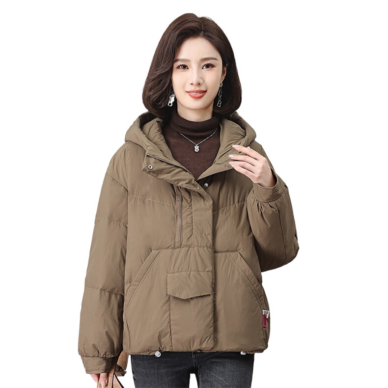新款时尚女装羽绒服宽松显瘦保暖外套冬季必备单品,女装羽绒服,叶笙衣