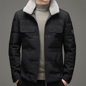21男士羽绒服时尚潮流休闲鸭绒羽绒服立领外套SNNYR86R9611-P220图片