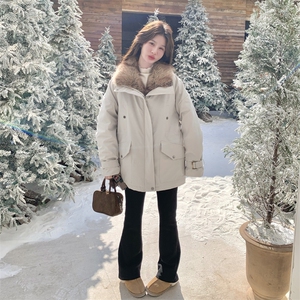 新款！毛毛保暖工装休闲派克服外套2C133-8996-P255-K378图片