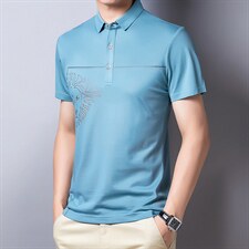 polo衫男2023夏季休闲简约时尚翻领体恤夏天中青年短袖套头衫男士,男装T恤,电商B212（原钱塘6029）