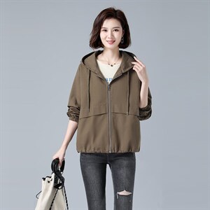 733款加厚款风衣外套简约休闲常规2022年秋季,女装风衣,秋牧寒烟