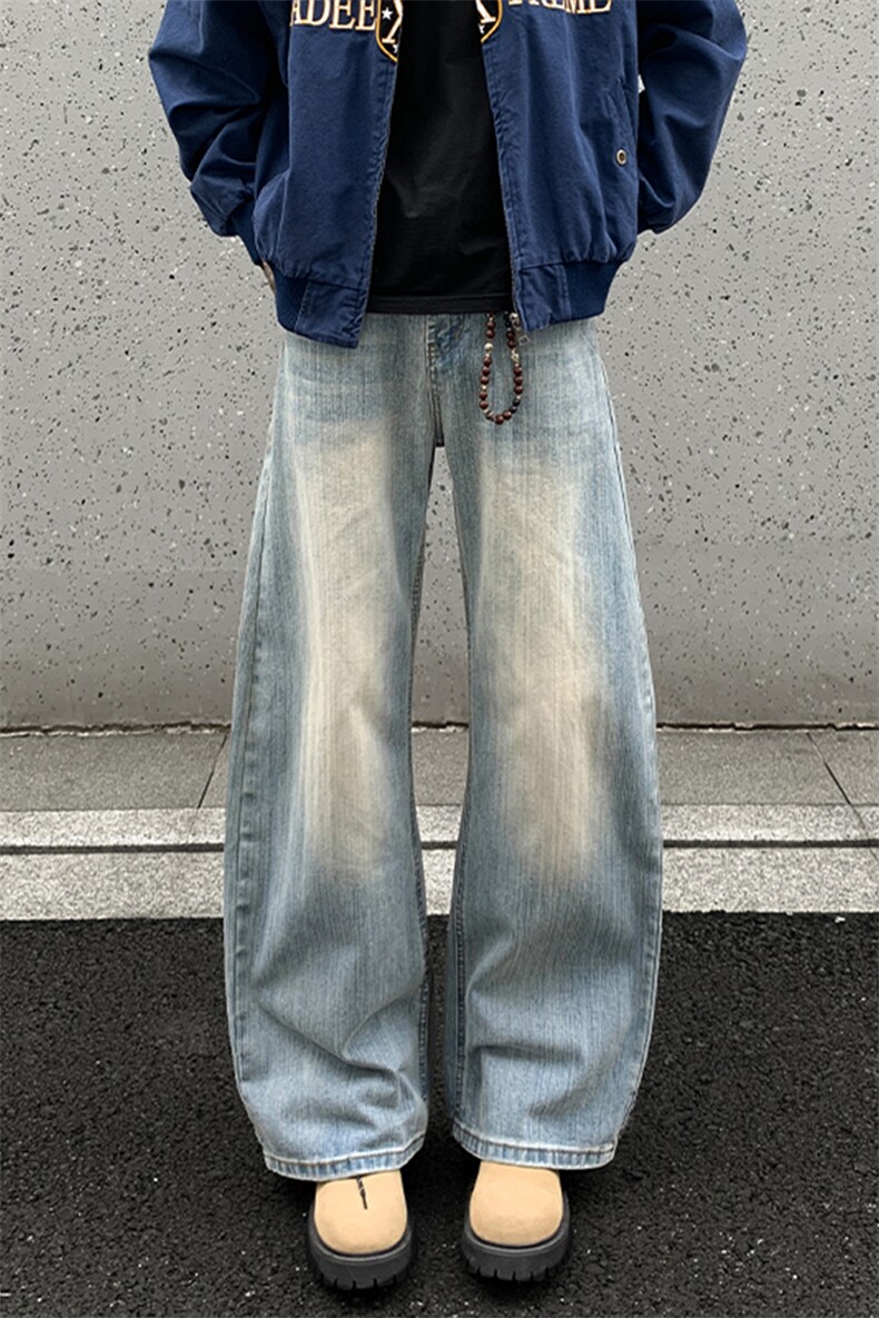 2025秋季新款外景竹节水洗弯刀牛仔裤S-5XLGK25973-特P40,男装牛仔裤,电商A022