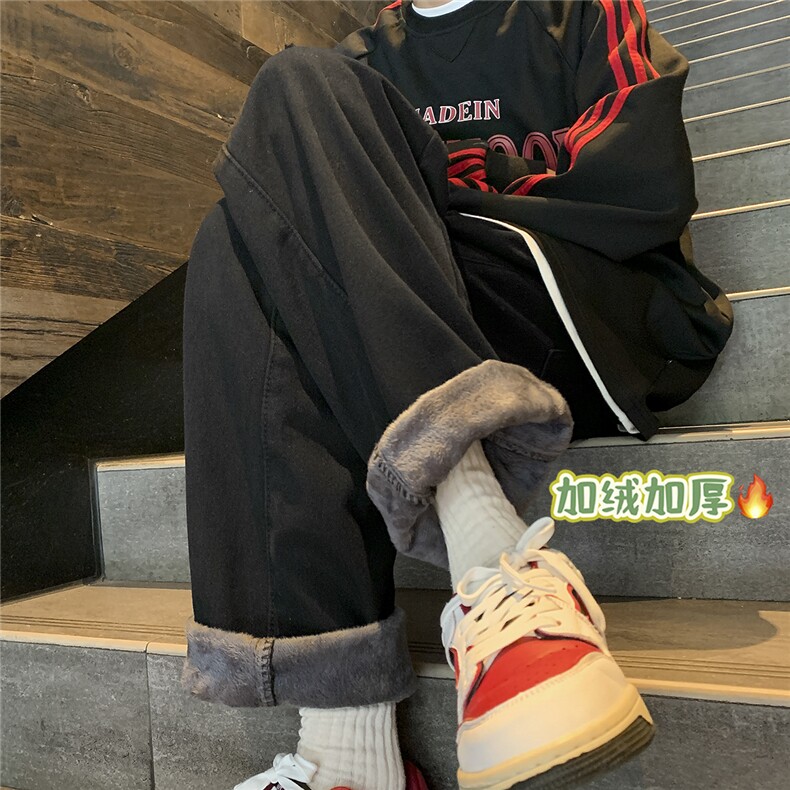 D258L302常规P50加绒55控68加绒控78半松紧加绒加厚牛仔裤,男装牛仔裤,电商D258