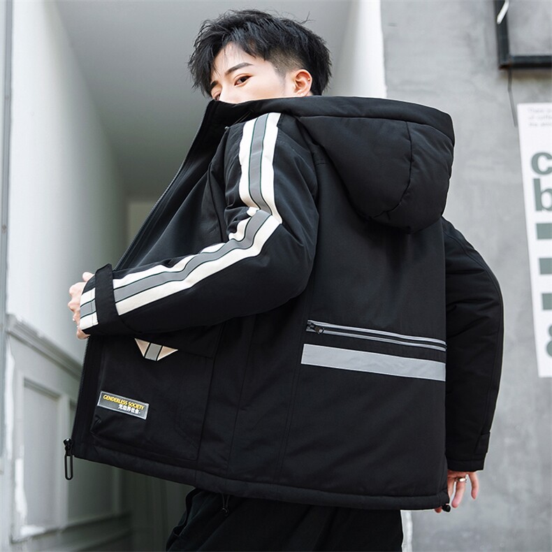 男士休闲连帽加厚保暖棉衣外套棉服棉袄冬季防寒开衫男装M990,男装棉衣,电商B226-2（原B217-2）