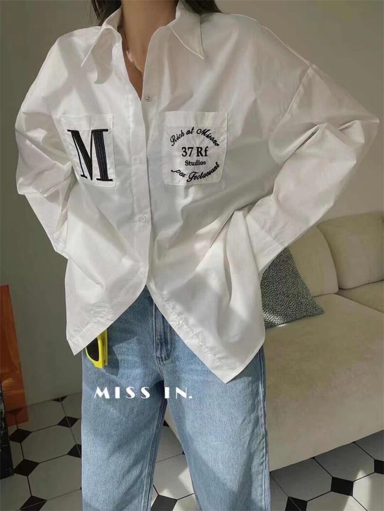 超薄刺绣衬衣，韩版新款，其它，程稀