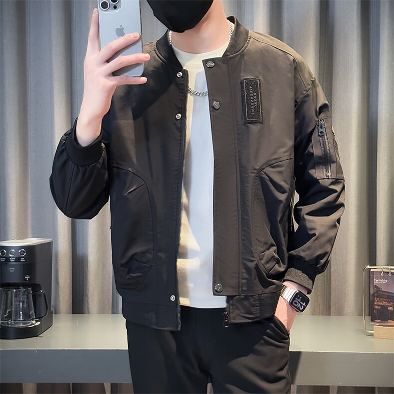 9921-P98 控138 春季新款社会小伙潮店主风夹克男外图片